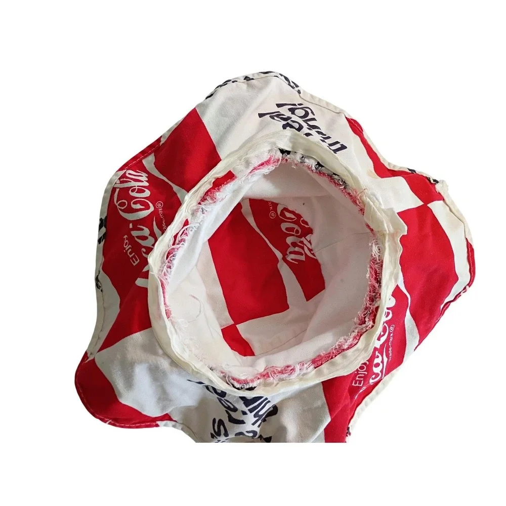 Vintage Coca Cola Red White Hat and Backpack Set Its The Real‎ Thing Canvas Kids